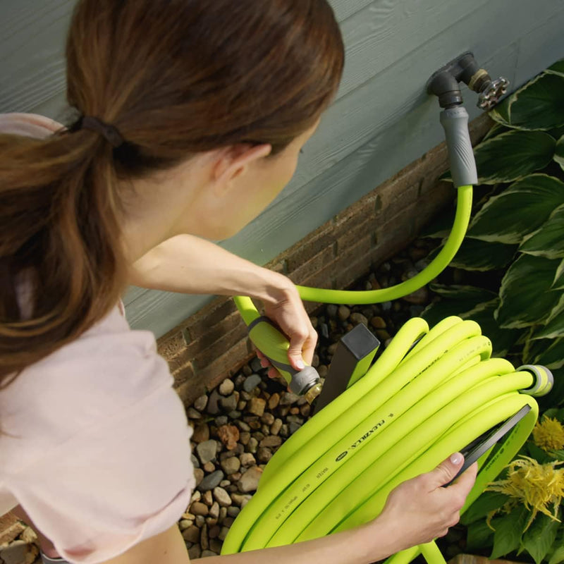 Garden Lead-In Hose with Swivelgrip, 5/8 In. X 10 Ft., Heavy Duty, Lightweight, Drinking Water Safe, Zillagreen - HFZG510YWS-E - Puck's