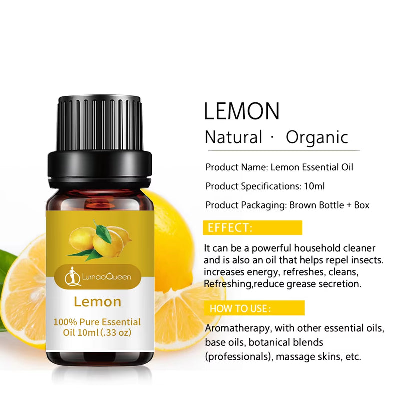 Essential Oils for Diffusers Home Essential Oil Aromatherapy Oil 100% Pure Essential Oils Set Candle Making Scents - Puck's