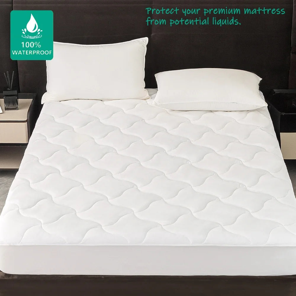 Extra Thick Waterproof Mattress Pad, King 76 in X 80 In