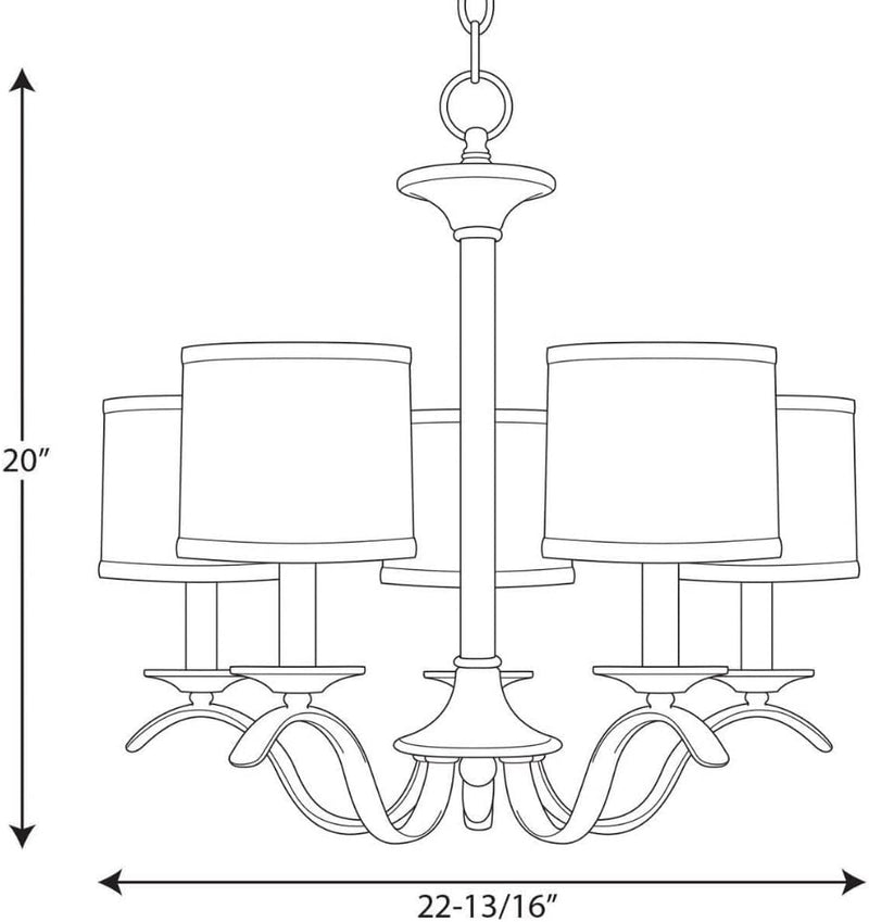 P4635-20 Inspire Chandeliers, Antique Bronze - Puck's