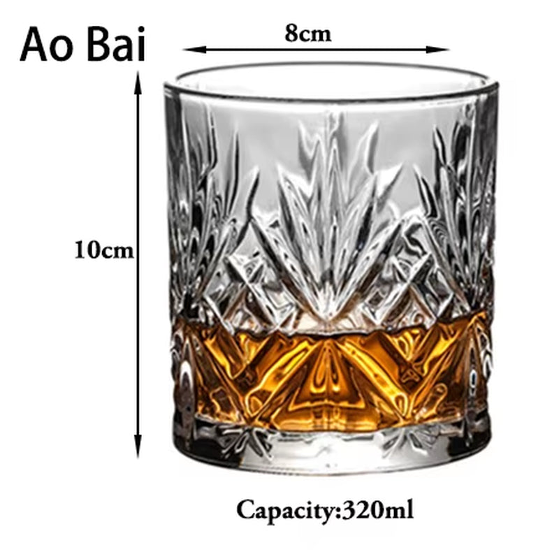 Whiskey Glasses,Scotch Glasses,Old Fashioned Whiskey Glasses/Perfect Gift for Scotch Lovers/Style Glassware for Bourbon/Rum - Puck's