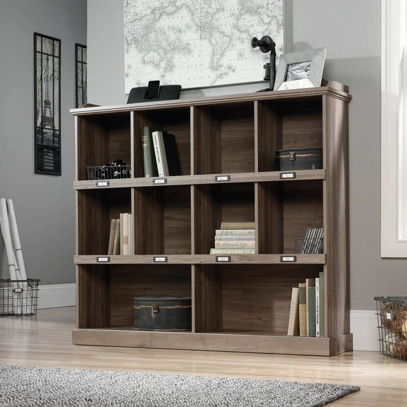 Barrister Lane Engineered Wood 10-Cubby Bookcase in Salt Oak - Puck's