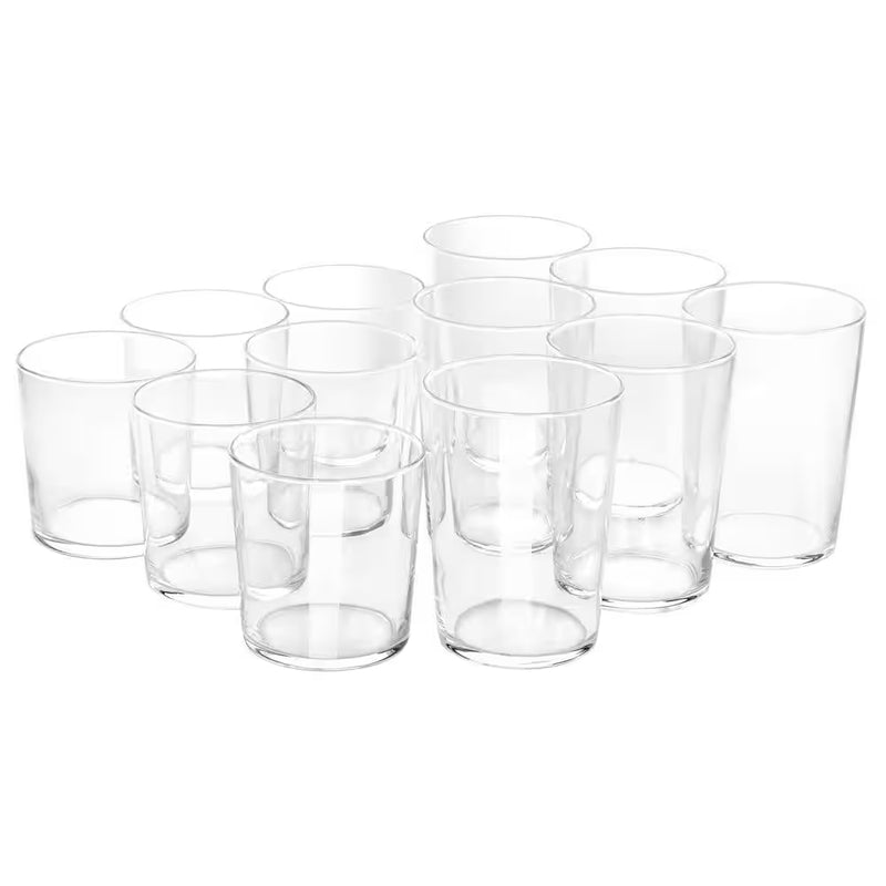 12-Piece Bowey Double Old Fashion and Highball Glassware Set - Puck's