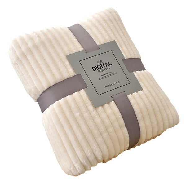 Warm Soft Flannel Bedspread Hugging Blanket Suitable for Sofa Bed Coral Fluffy Blankets Home Textile Sofa Throw Blanket 100X70Cm - Puck's