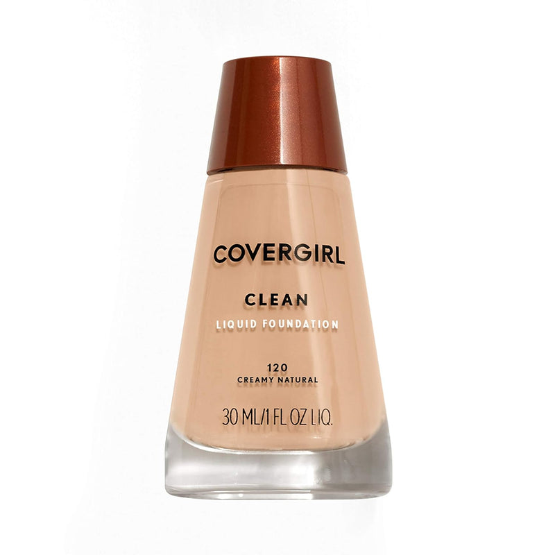 Clean Makeup Foundation Creamy Natural 120, 1 Oz (Packaging May Vary) - Puck's