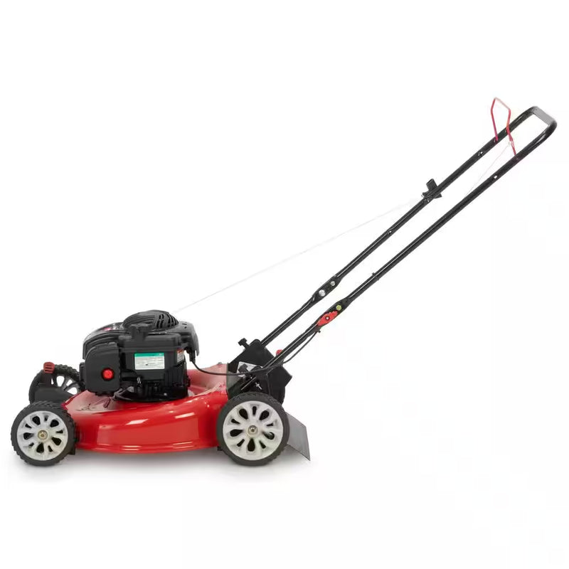 21 In. 140 Cc Briggs and Stratton Gas Walk behind Push Lawn Mower with Mulching Kit Included - Puck's