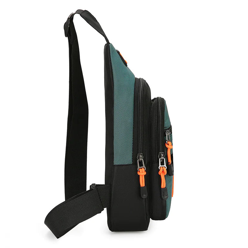 Men's Multi-layer Crossbody Bag - Puck's