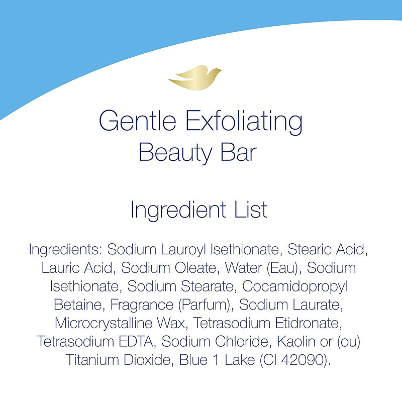 Beauty Bar More Moisturizing than Bar Soap Gentle Exfoliating with Mild Cleanser for Softer and Smoother Skin 3.75 Oz Pack of 14 - Puck's