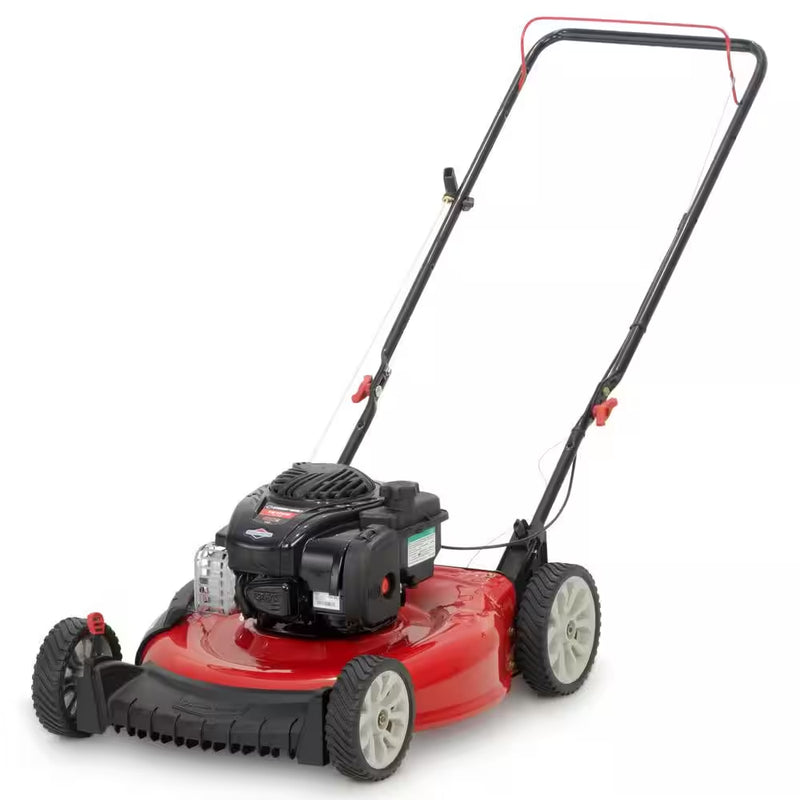 21 In. 140 Cc Briggs and Stratton Gas Walk behind Push Lawn Mower with Mulching Kit Included - Puck's
