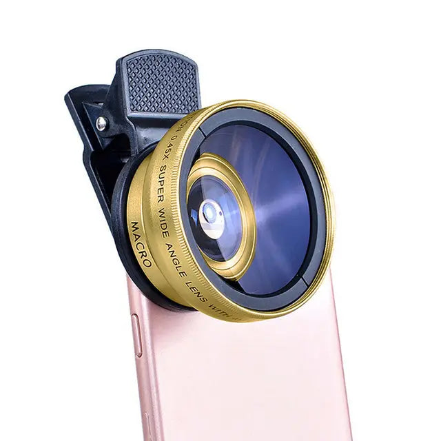 2 IN 1 Lens Universal Clip 37mm Mobile Phone Lens - Puck's