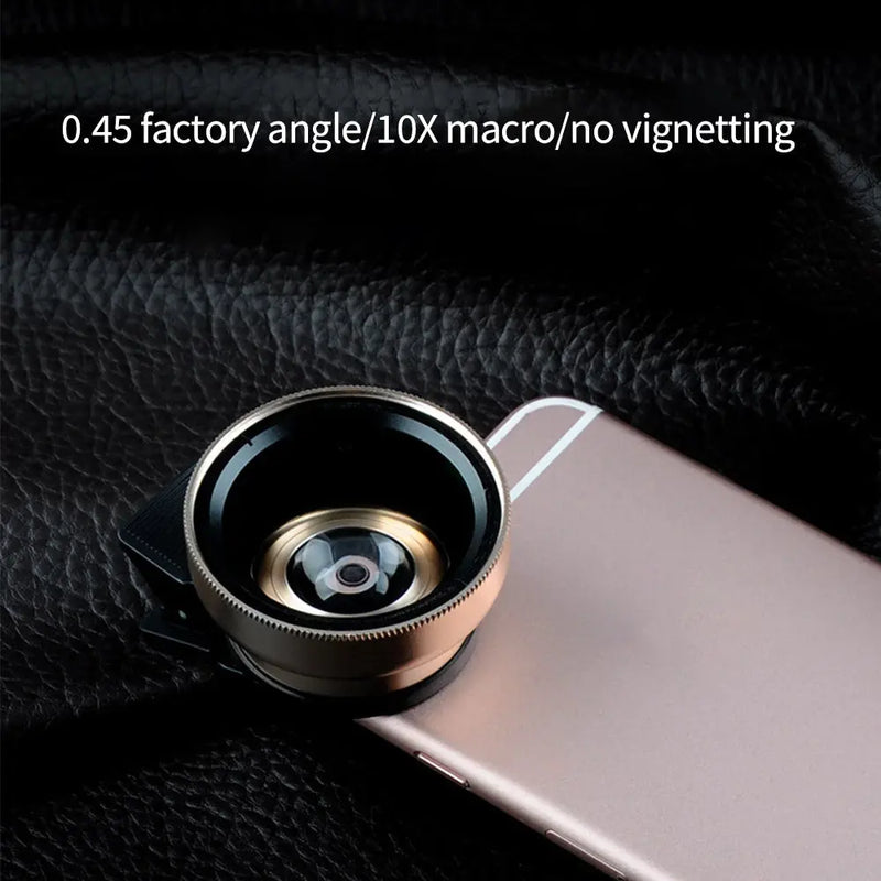 2 IN 1 Lens Universal Clip 37mm Mobile Phone Lens - Puck's