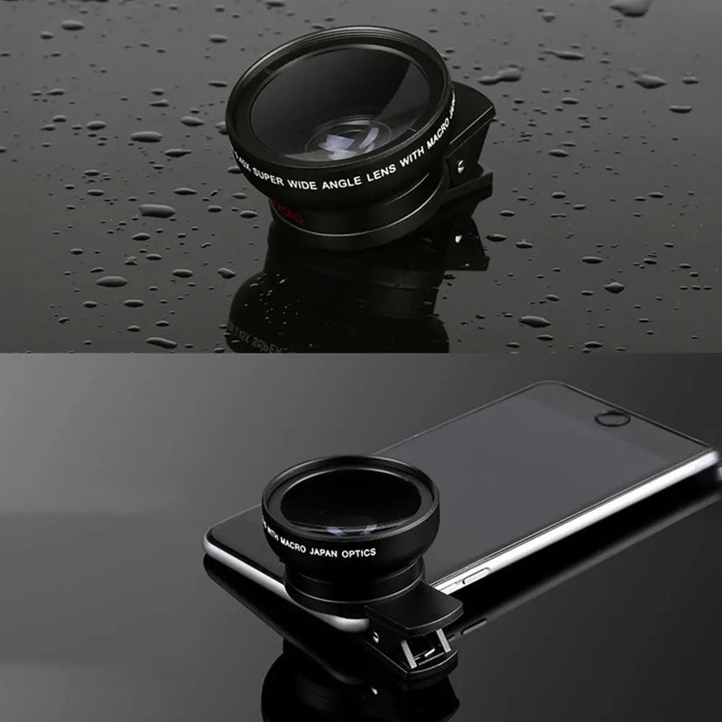 2 IN 1 Lens Universal Clip 37mm Mobile Phone Lens - Puck's