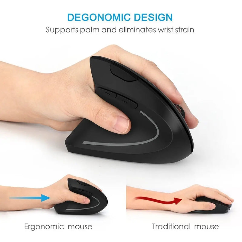 2.4G Wireless Ergonomic Vertical Mouse - Puck's