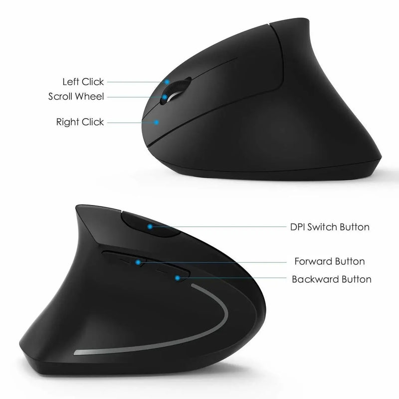 2.4G Wireless Ergonomic Vertical Mouse - Puck's
