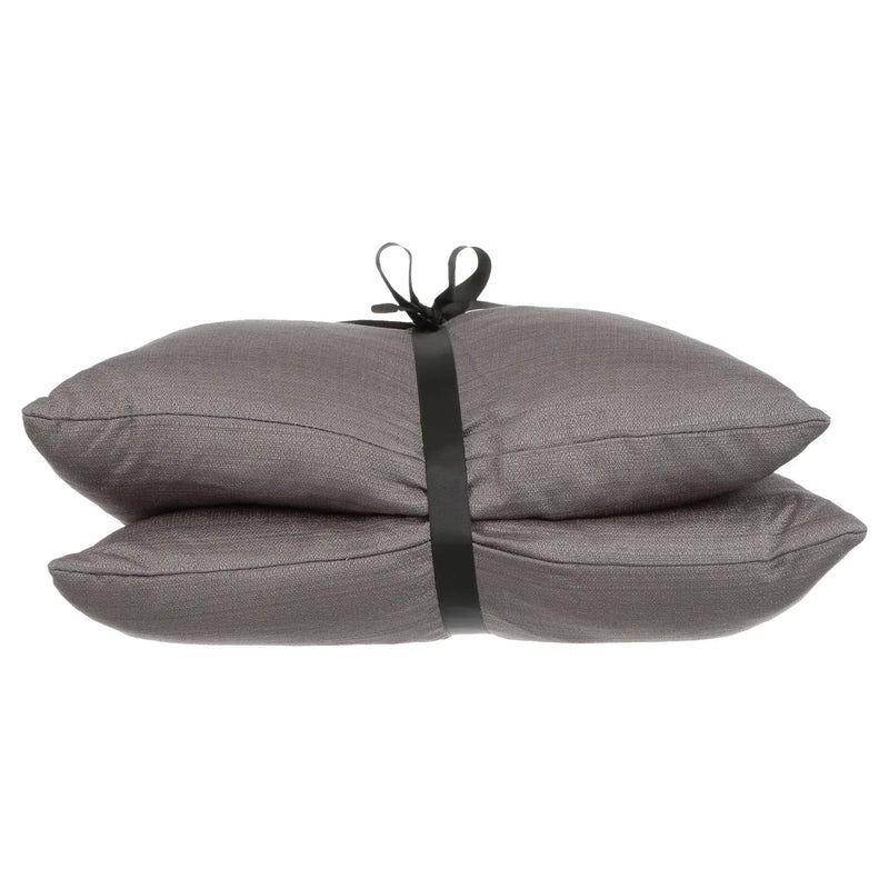 20.00" X 20.00" Gray Polyester, Cotton, Rayon Throw Pillow , ( 2 Count) - Puck's