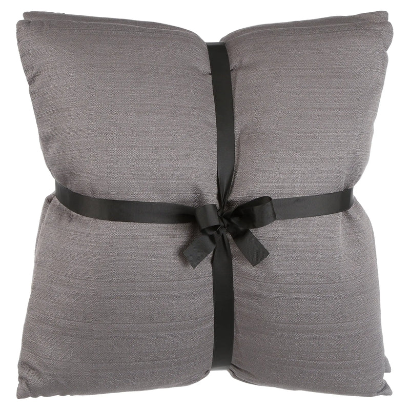 20.00" X 20.00" Gray Polyester, Cotton, Rayon Throw Pillow , ( 2 Count) - Puck's
