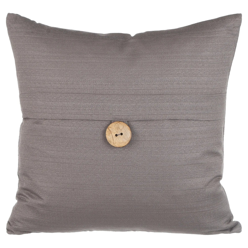 20.00" X 20.00" Gray Polyester, Cotton, Rayon Throw Pillow , ( 2 Count) - Puck's