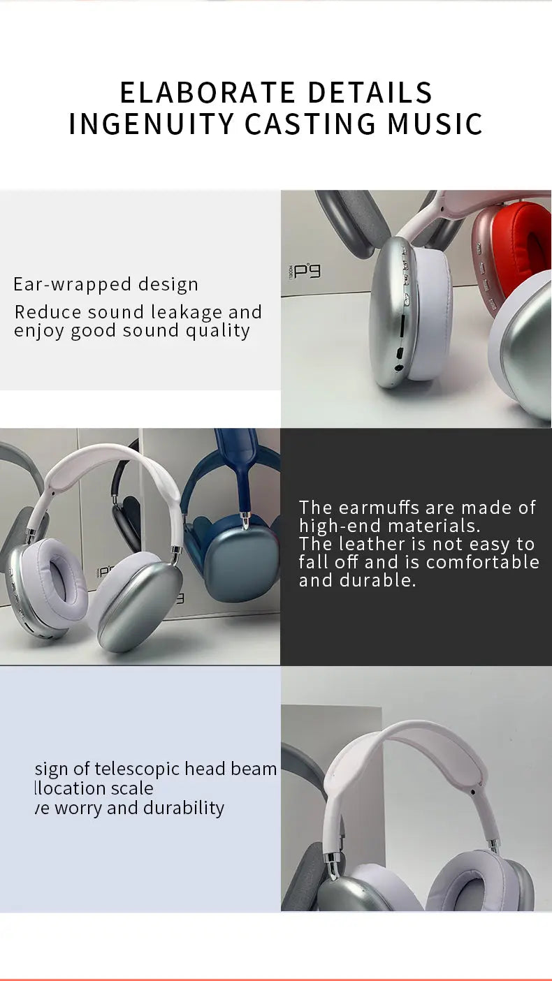 2021 New Wireless Headset HIFI Stereo Bluetooth Headphones - Puck's
