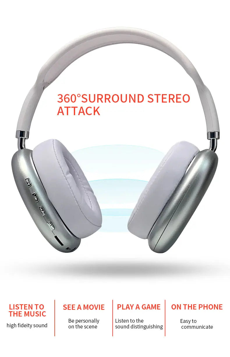 2021 New Wireless Headset HIFI Stereo Bluetooth Headphones - Puck's