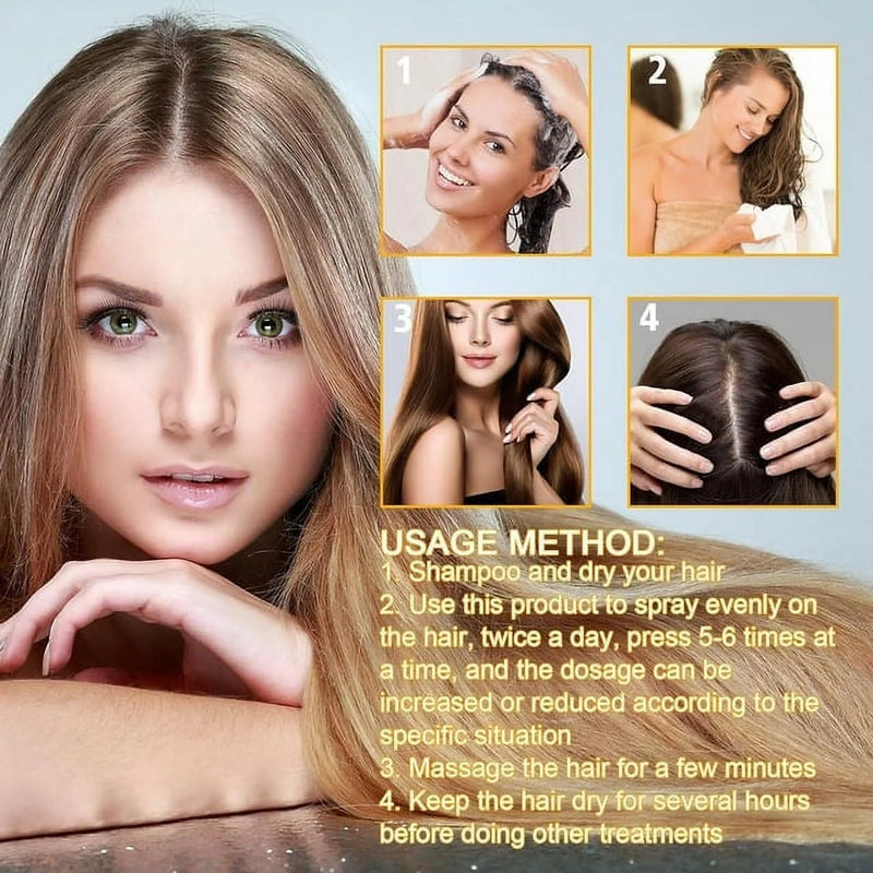Biotin Hair Growth Spray, Biotin Hair Growth Serum, Biotin Thickening Herbal Serum, anti Hair Loss Serum for Women Men Hair Growth and Hair Loss - Puck's
