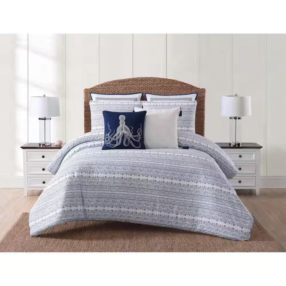 Reef 2-Piece Blue Twin XL Comforter Set
