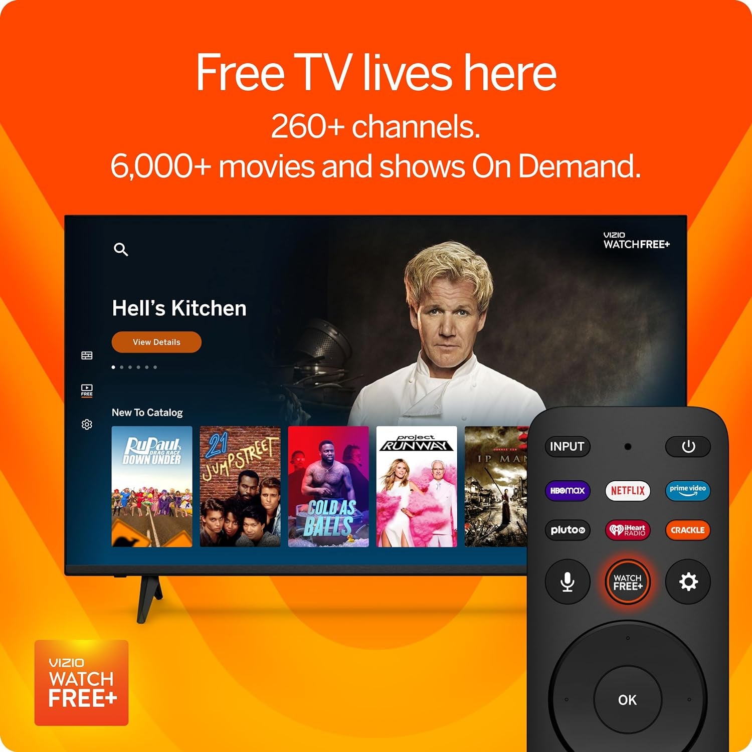 50-Inch V-Series 4K UHD LED Smart TV with Voice Remote, Dolby Vision, HDR10+, Alexa Compatibility, 2022 Model - Puck's