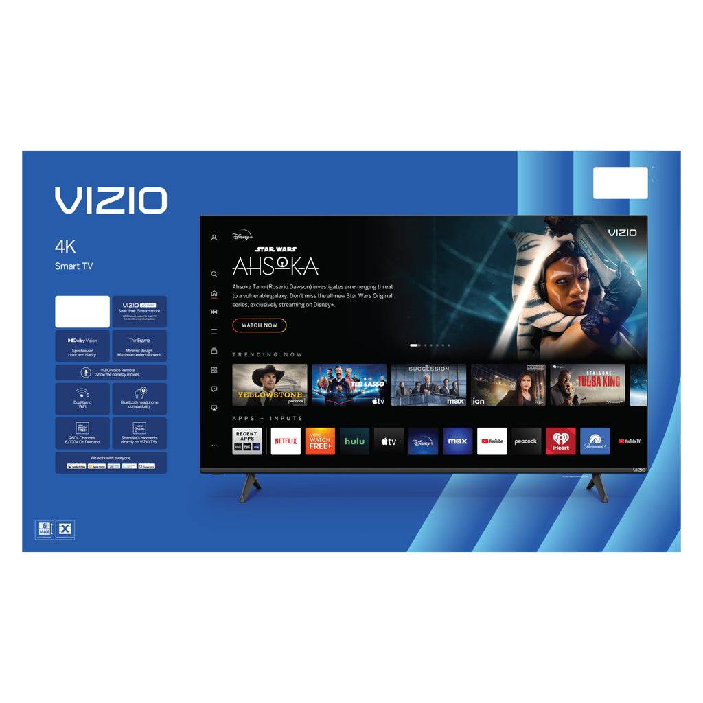 75” Class 4K UHD LED HDR Smart TV (New) V4K75M-08 - Puck's