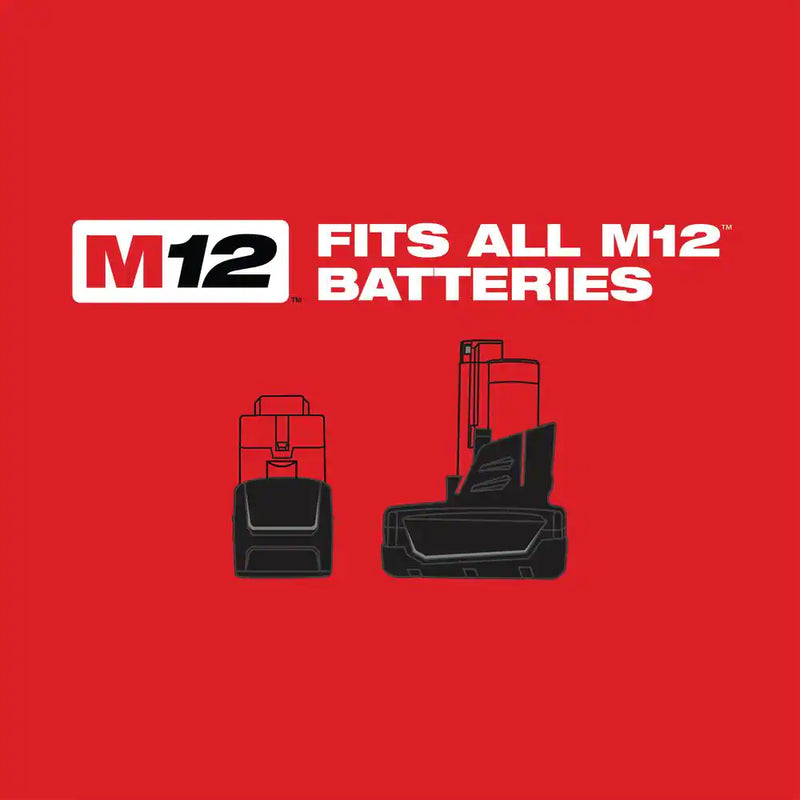 M12 12V Lithium-Ion Cordless Combo Kit (5-Tool) with Two 1.5 Ah Batteries, Charger and Tool Bag - Puck's