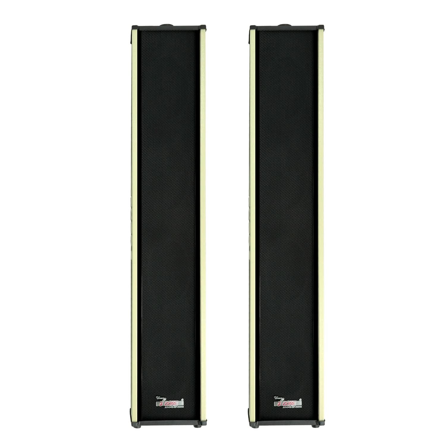 5Core Outdoor Speakers Stereo in Wall 300W Peak Passive Home Audio System - Puck's