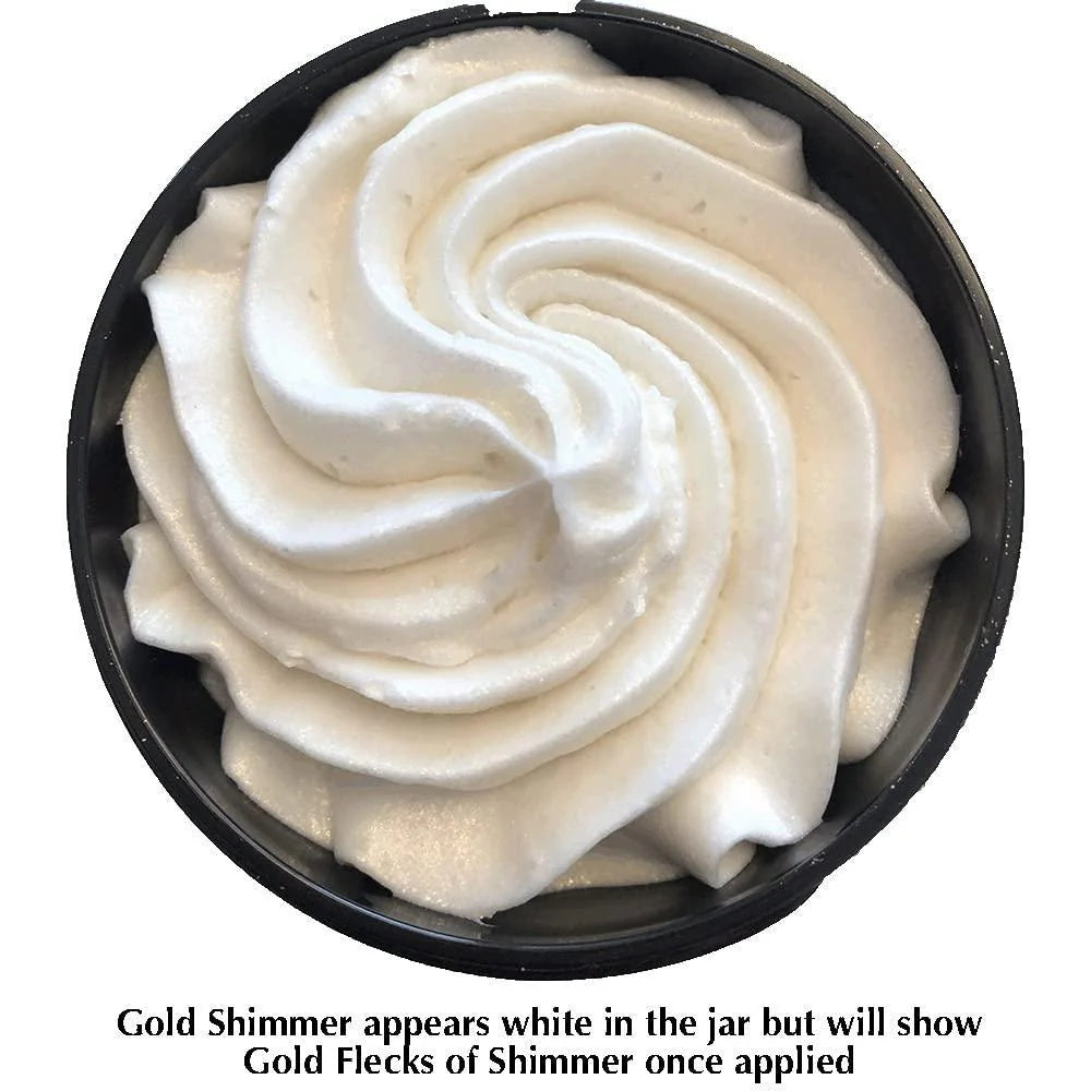Level 2 Gold Shimmer Organic Whipped Body Butter Moisturizing Glow Skin 4.0 Oz - Puck's