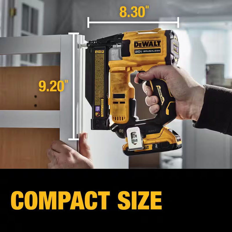 ATOMIC 20V MAX Lithium Ion Cordless 23 Gauge Pin Nailer Kit with 2.0Ah Battery and Charger - Puck's