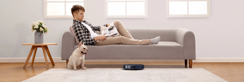 25C Wi-Fi Connected Robot Vacuum, Great for Picking up Pet Hairs, Quiet, Slim - Puck's