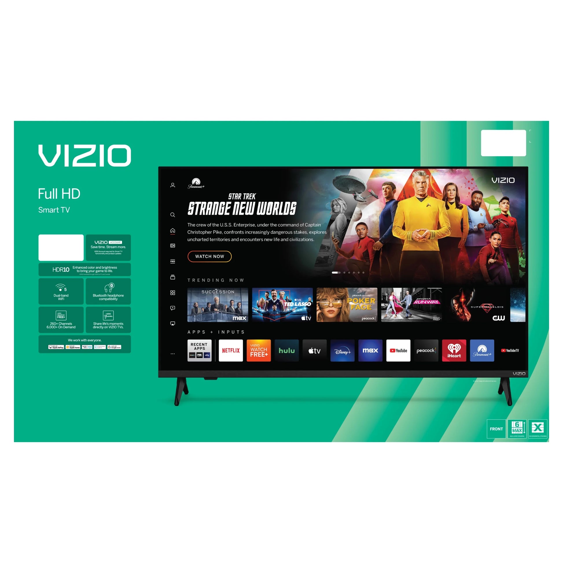 40" Class Full HD 1080P LED Smart TV (New) VFD40M-08 - Puck's