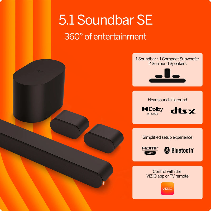 5.1 Soundbar SE with Dolby Atmos and DTS:X (NEW) SV510X-0806 - Puck's