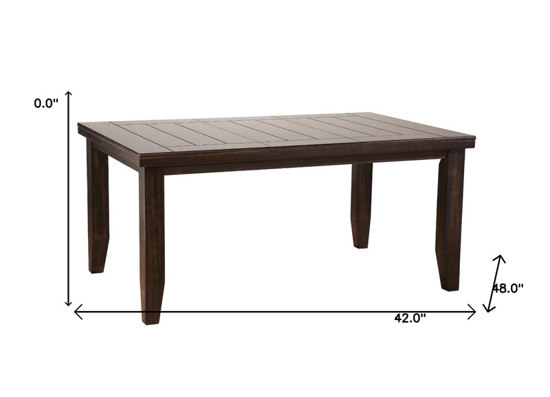 42" Espresso Dining Table-4