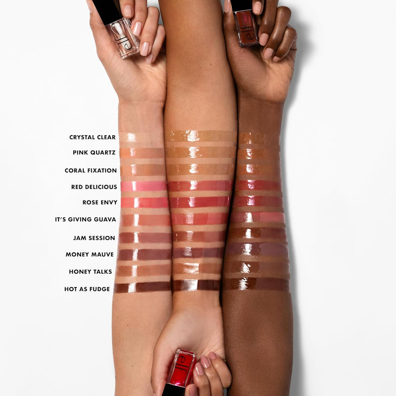 Glow Reviver Lip Oil, Nourishing Tinted Lip Oil for a High-Shine Finish, Infused with Jojoba Oil, Vegan & Cruelty-Free, Rose Envy - Puck's