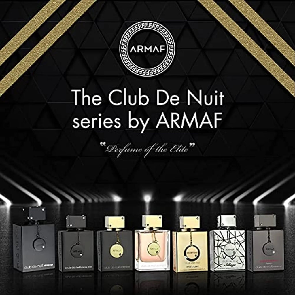 Club De Nuit Intense Man EDT Men New in Box, Black , 3.6 Fl Oz - Puck's