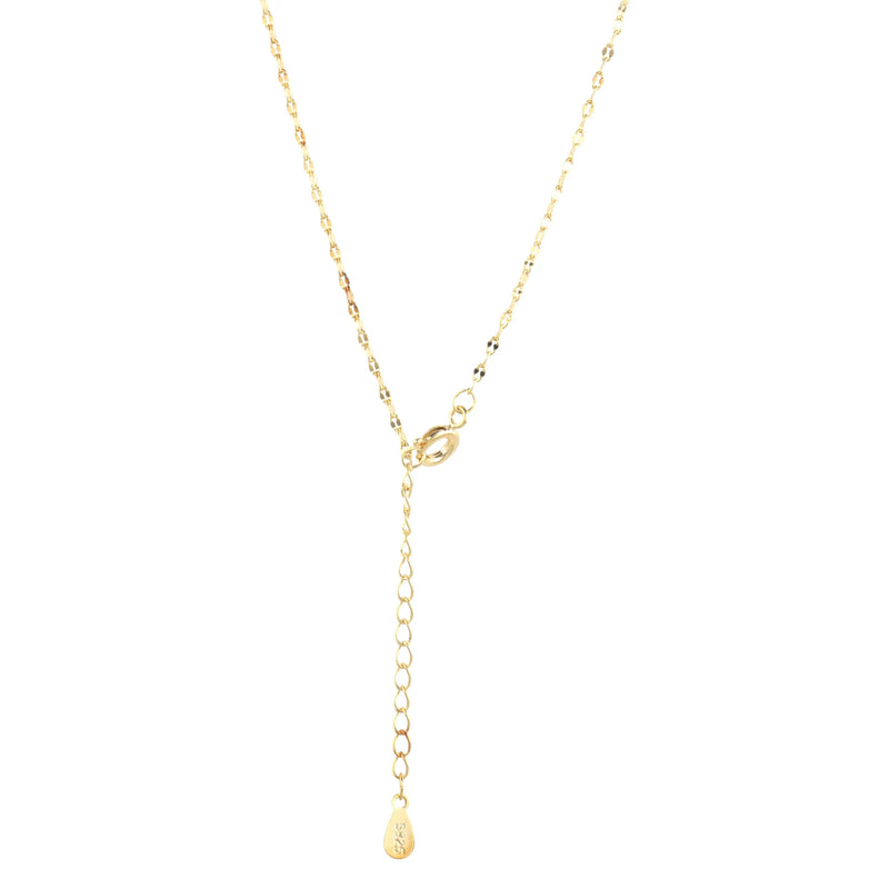 14K Gold Plated Solitaire Necklace - Puck's