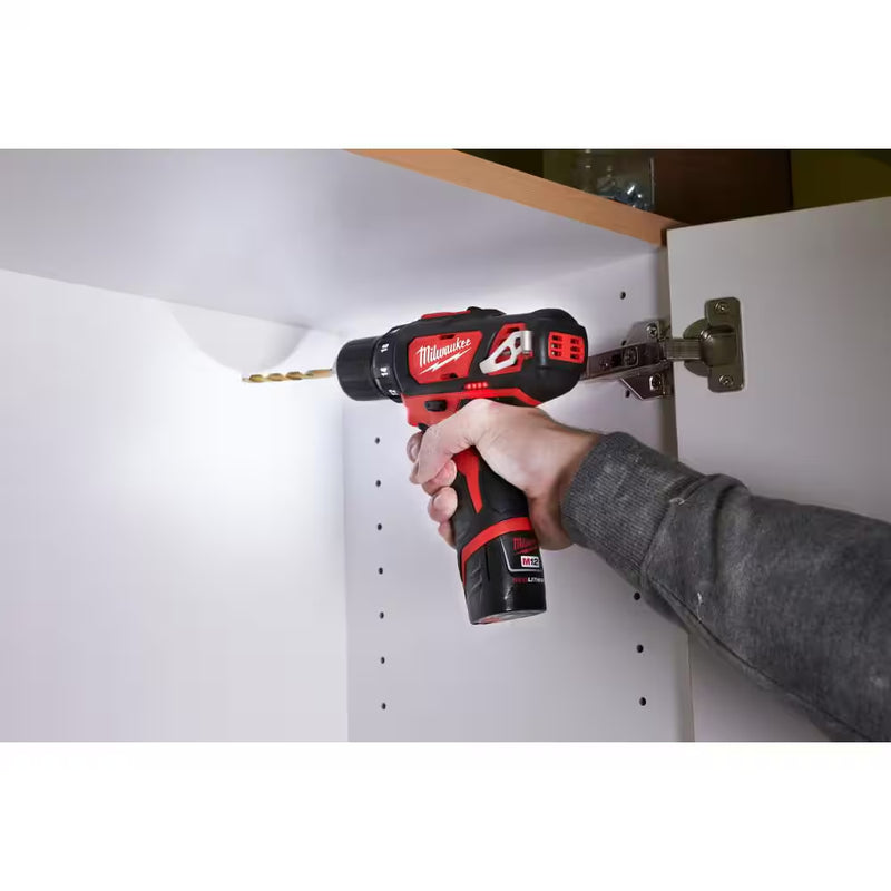 M12 12V Lithium-Ion Cordless Drill Driver/Impact Driver Combo Kit (2-Tool) with M12 HACKZALL Reciprocating Saw - Puck's