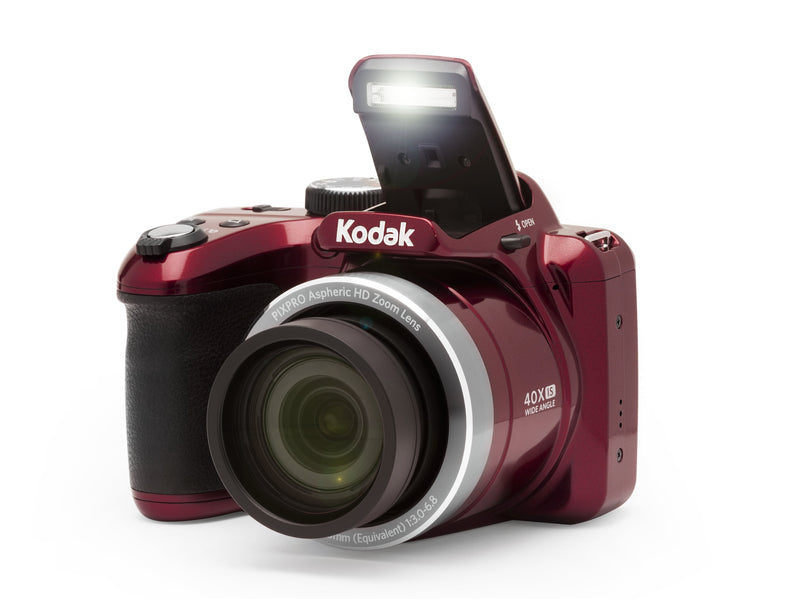 PIXPRO AZ401 Bridge Digital Camera - 16MP 40X Optical Zoom Hd720P Video (Red) - Puck's