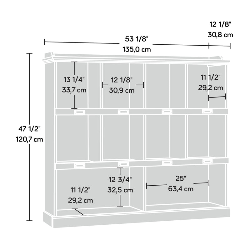Barrister Lane Engineered Wood 10-Cubby Bookcase in Salt Oak - Puck's