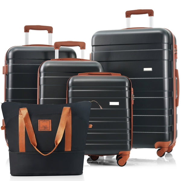 5-Piece Luggage Set with Expandable Travel Bag - Includes 16", 20", - Puck's