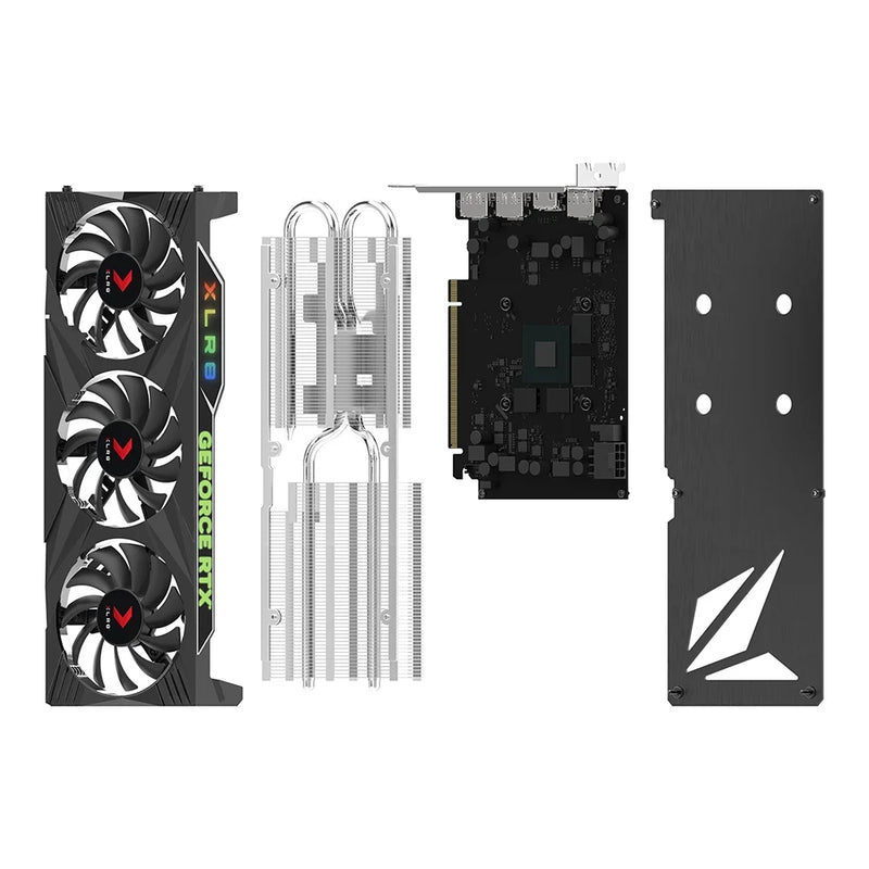 Geforce RTX™ 4060 8GB XLR8 Gaming VERTO RGB Triple Fan Graphics Card DLSS 3 - Puck's