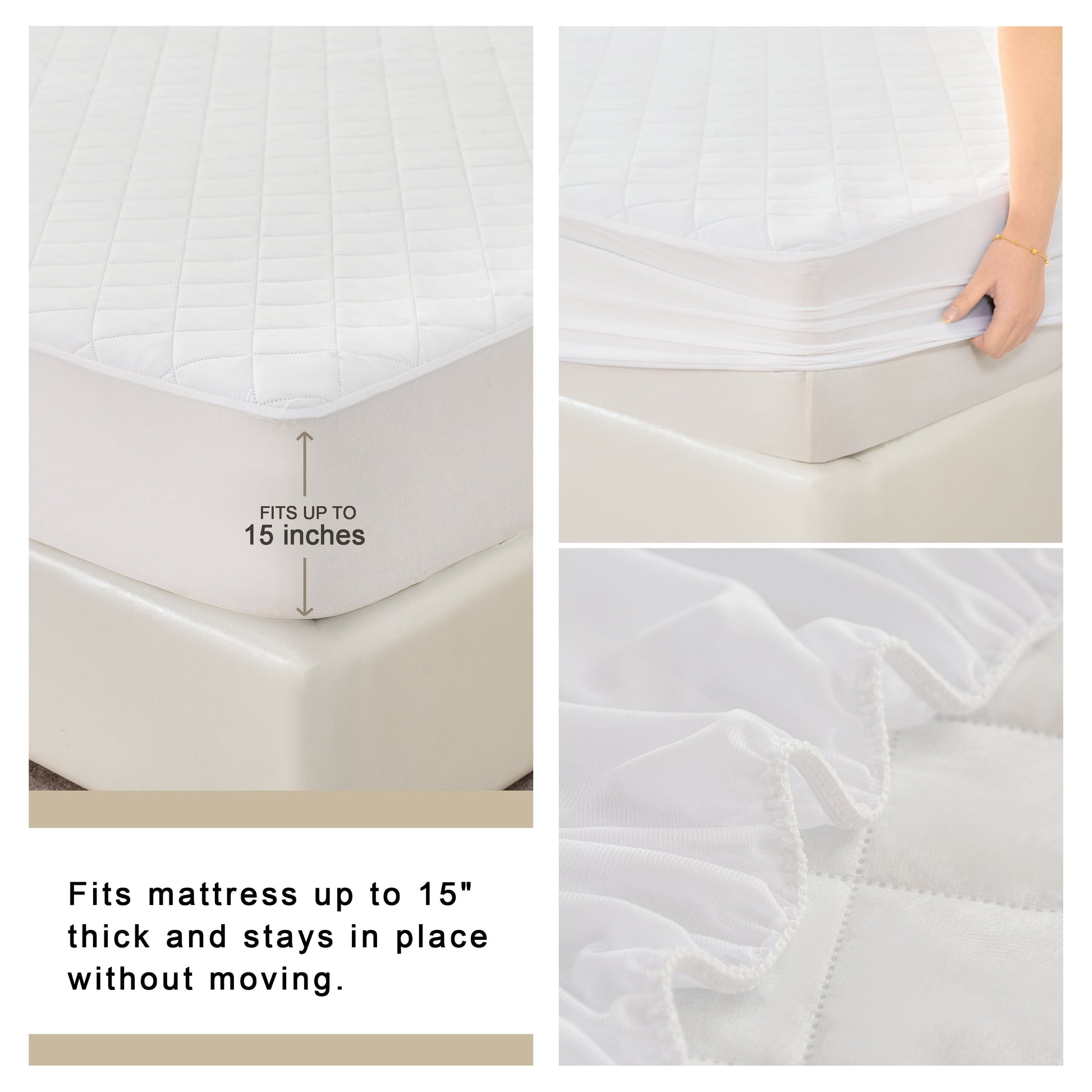 Super Soft Quilted Mattress Pad, Twin/Twin-Xl 39 in X 80 In