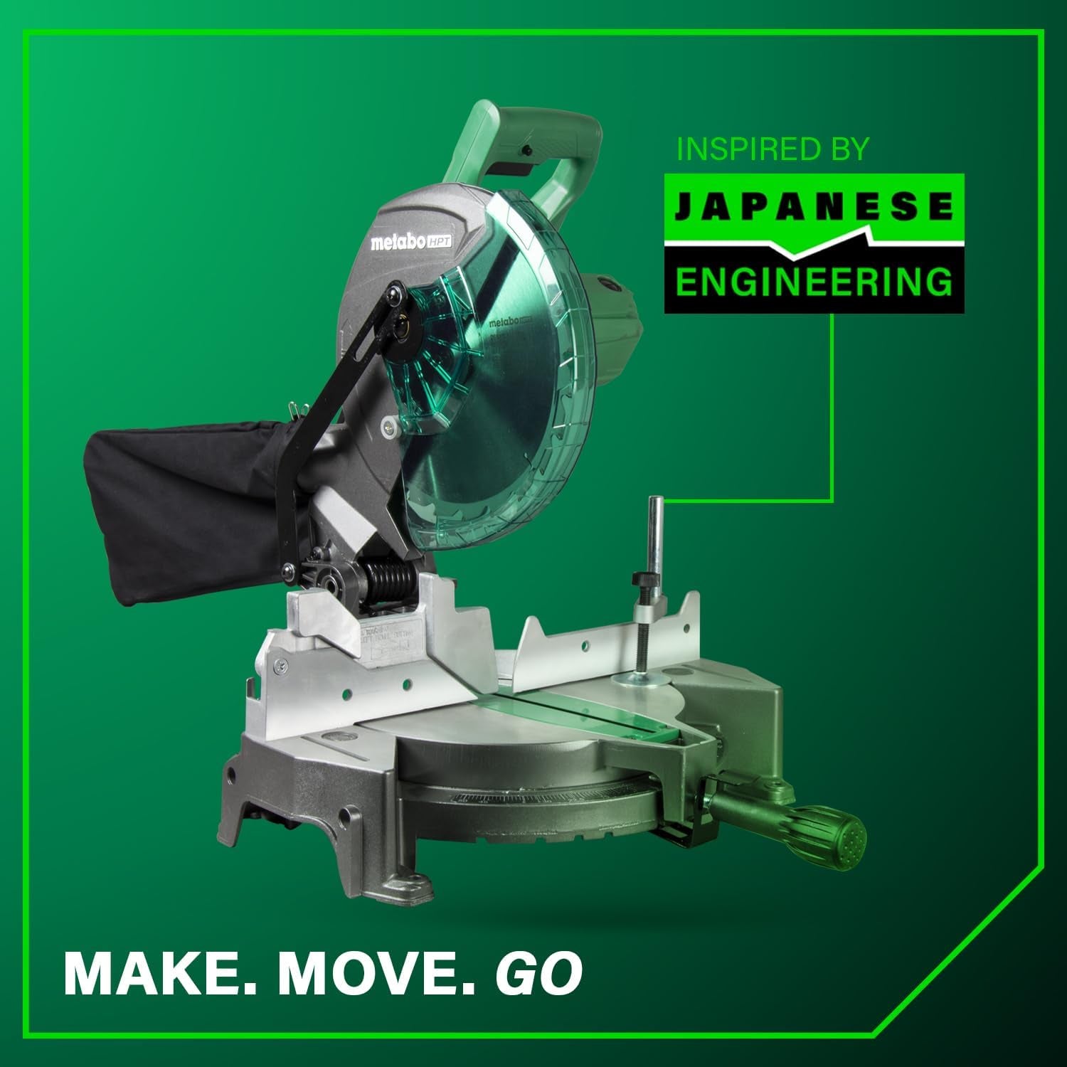 10-Inch Compound Miter Saw, 15-Amp Power Saw with Large 10-Inch Table, Precision Miter Angles, Single Bevel 0-45°, 24T TCT Blade, Positive Stops, Lightweight Design, C10FCGS - Puck's