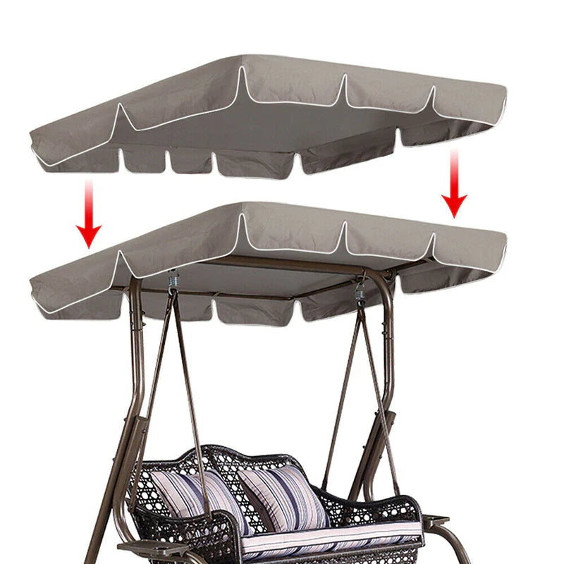 77"X43" Patio Outdoor Garden Swing 300D Canopy Replacement Porch Top Cover Seat - Puck's