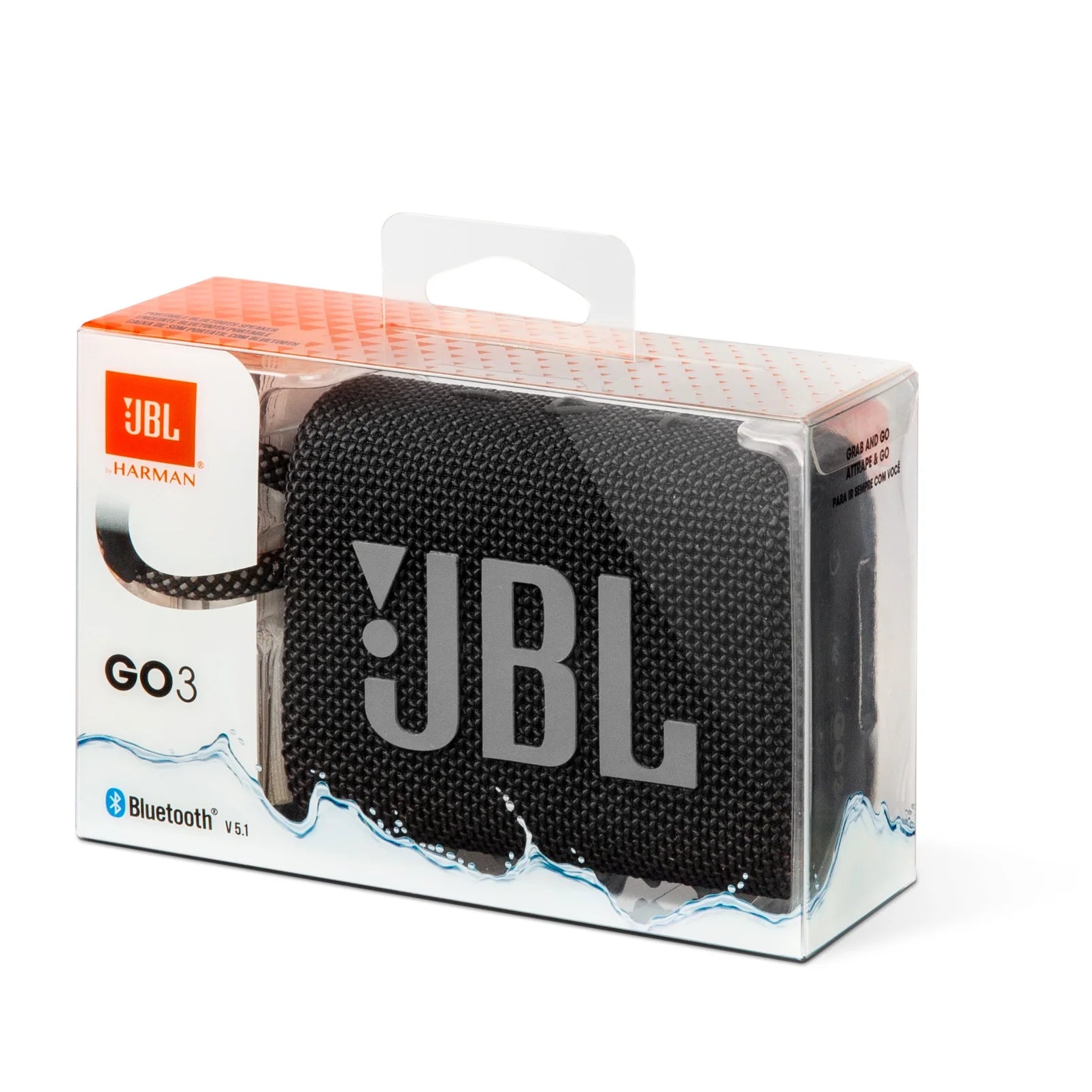 Go 3 - Portable Waterproof Speaker - Black - Puck's