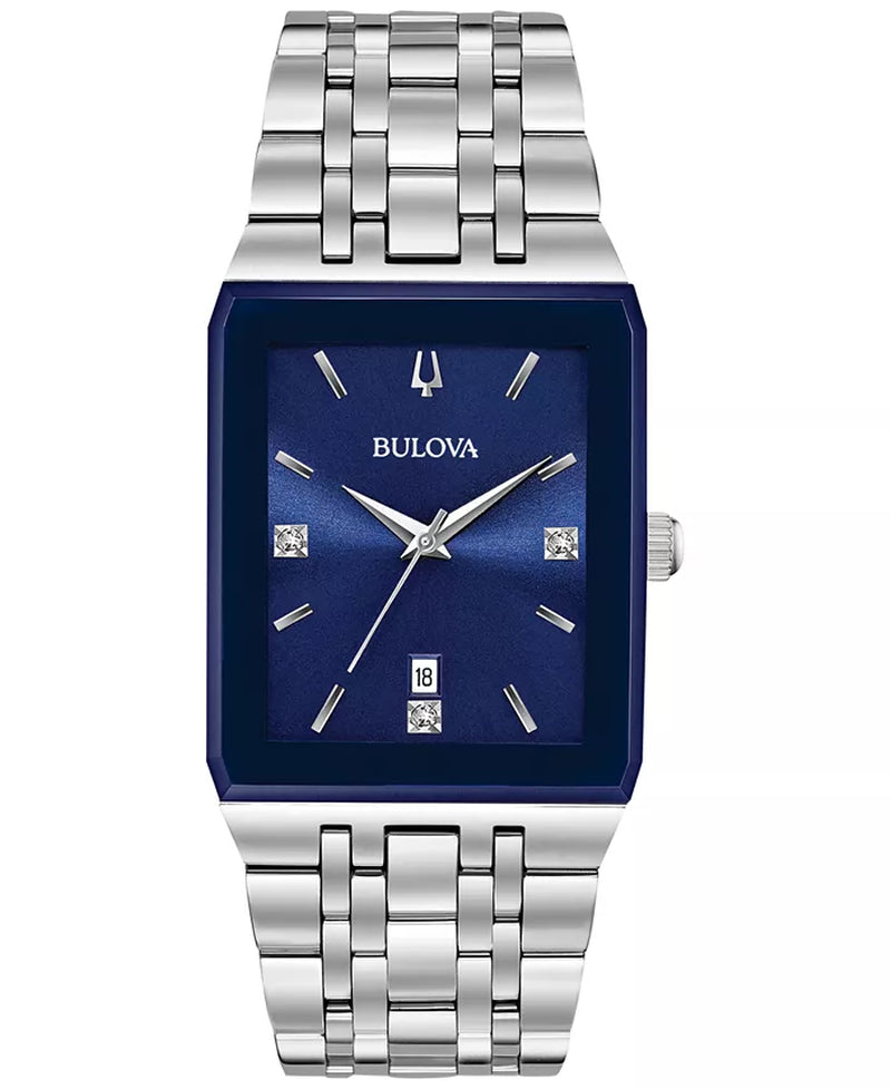 Men'S Futuro Diamond-Accent Stainless Steel Bracelet Watch 31X45Mm, Created for Macy'S - Puck's