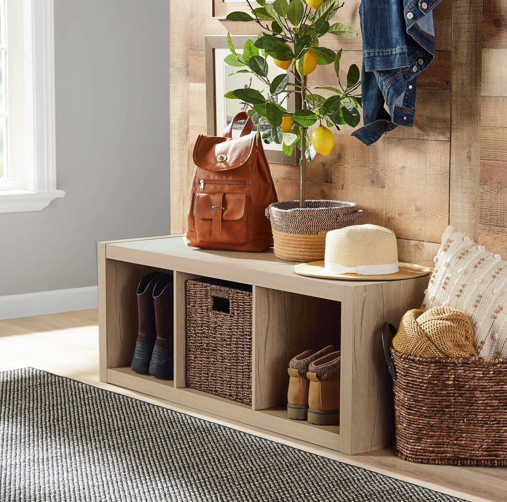 3-Cube Storage Organizer, Natural - Puck's