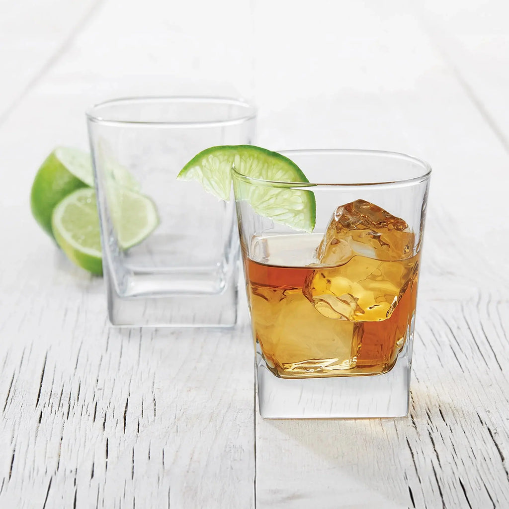 (3 Pack)  4-Piece Clear Drinkware Glasses - Puck's